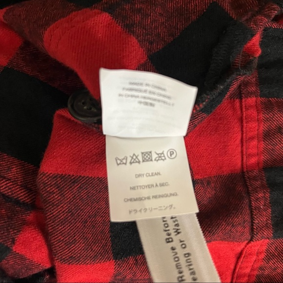J Crew Red Buffalo Plaid Pullover Shirt Jacket. - Picture 11 of 11